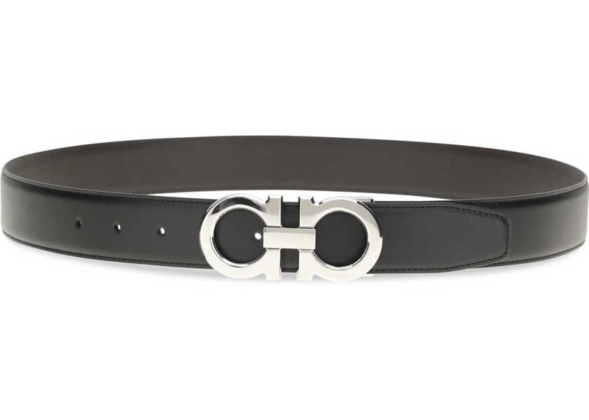 Curele Ferragamo Gancini Belt NERO Barbati (BM 19753577) 2