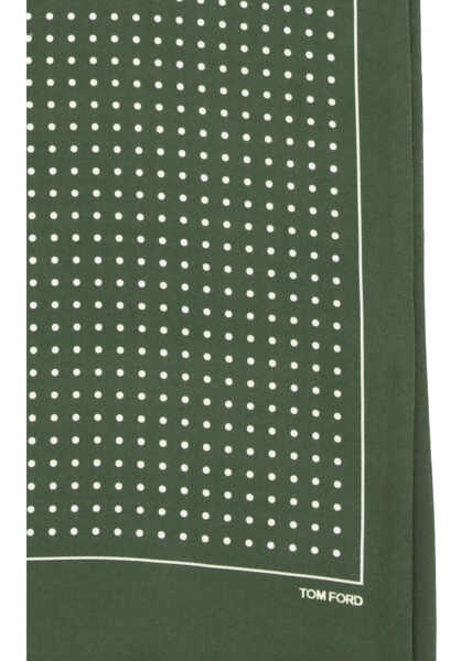 Esarfe Tom Ford Polka dot Scarf GREEN WOOD Barbati (BM 19753604) 3