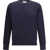 LANEUS Crew-neck long-sleeve Sweater BLU NAVY