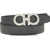Ferragamo Reversible and adjustable Gancini Belt NERO/GRIGIO