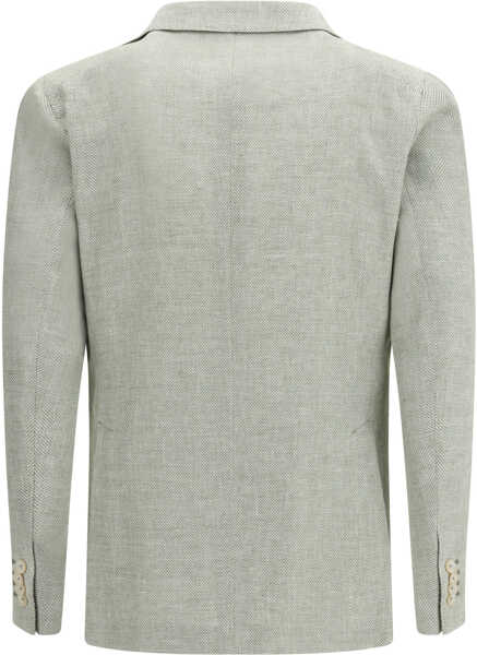 Sacouri Tagliatore Cotton and linen Blazer VERDE Barbati (BM 19753658) 2