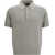 BRIONI Polo Shirt with woven pattern BITUMEN