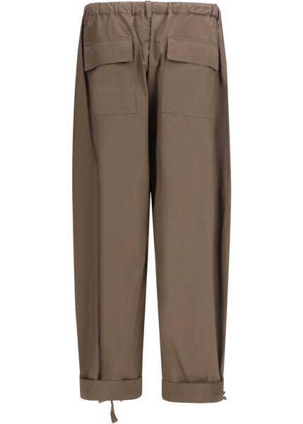 Pantaloni casual Sacai Cotton Trousers TAUPE Barbati (BM 19753688) 2