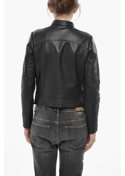 Geci de piele Diesel Leather Jacket L-Suza-R Black Femei (BM 19753781) 2