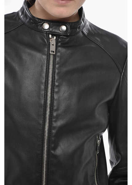 Geci de piele Diesel Leather Jacket L-Suza-R Black Femei (BM 19753781) 3