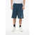 Givenchy Brushed-Jersey Shorts With Printed Logo Blue