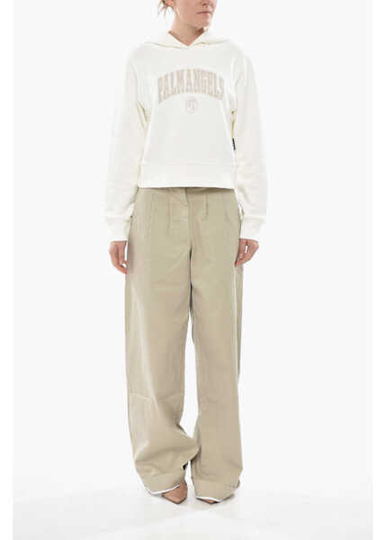 Bluze de trening Palm Angels Brushed Cotton Hoodie College Palm White Femei (BM 19753808) 4