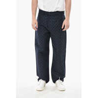 Pantaloni casual Cotton-Blend 5-Pocket Trousers With Monogram Pattern Barbati
