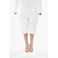 Pantaloni scurti Cotton Cargo Shorts With Belt Loops Femei