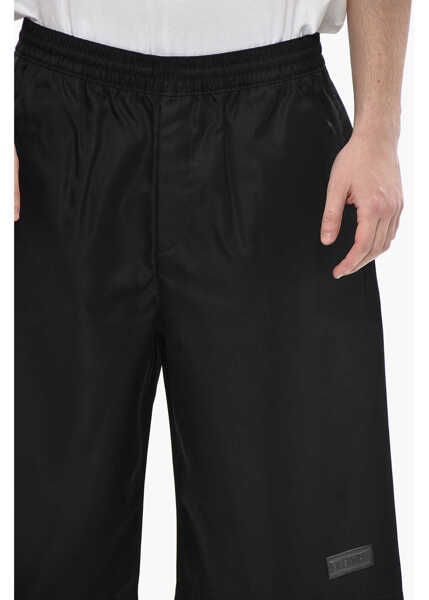 Pantaloni scurti Givenchy Nylon Shorts With Elastic Waist And Drawstring Black Barbati (BM 19753832) 3