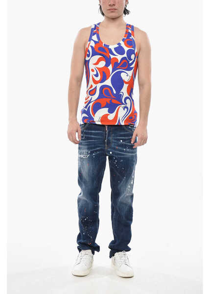 Lenjerie intima DSQUARED2 Underwear Tank Top Patterned And Ribbed Multicolor Barbati (BM 19753835) 4