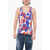 DSQUARED2 Underwear Tank Top Patterned And Ribbed Multicolor