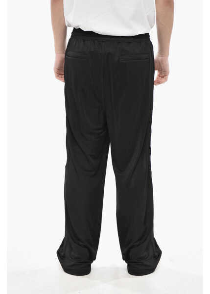 Pantaloni casual Givenchy Straight-Fit Stretch-Viscose Trousers With Elastic Waist Black Barbati (BM 19753841) 2