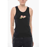 Bluze Cotton Tank Top Roses Femei