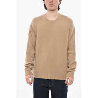 Pulovere casual Wool-Blend Crewneck Sweater With Contrast Logo Barbati