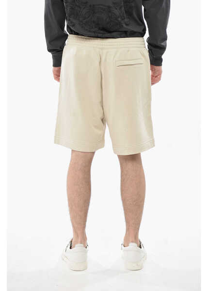 Pantaloni scurti Givenchy Brushed Cotton Shorts With Terry Logo Beige Barbati (BM 19753856) 2
