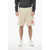Givenchy Brushed Cotton Shorts With Terry Logo Beige