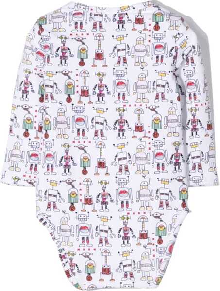 Caciuli Marni Body Beanie And Gag Set WHITE Baieti (BM 19754036) 2