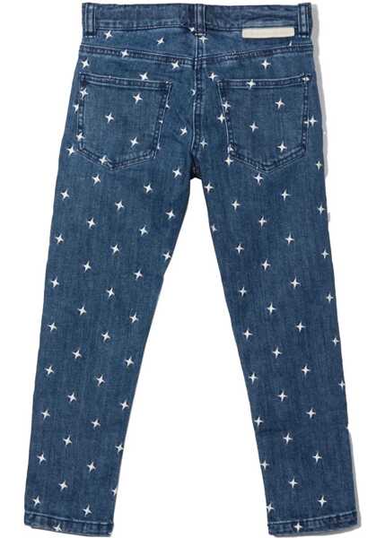 Blugi drepti Stella McCartney Stars Embro Pants BLUE Fete (BM 19754072) 2
