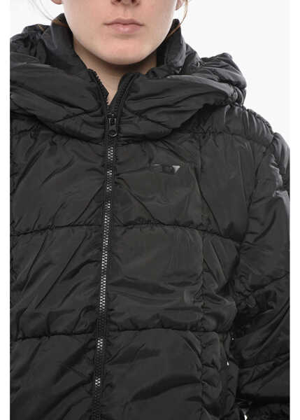 Jachete Diesel Quilted Jacket W-Ralle-Out With Hood Black Femei (BM 19754174) 3