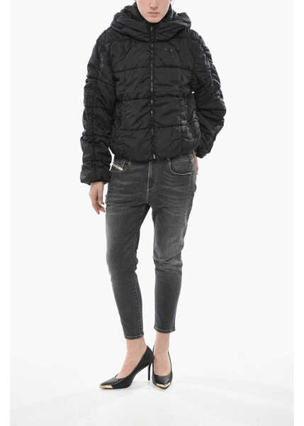 Jachete Diesel Quilted Jacket W-Ralle-Out With Hood Black Femei (BM 19754174) 4