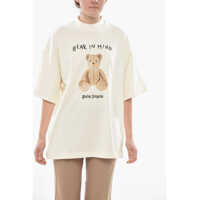 Tricouri Loose Fit T-Shirt Bear In Mind, Cotton With Print Femei
