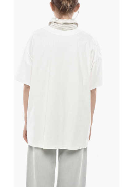 Tricouri Maison Margiela Mm1 Double-Fabric T-Shirt White Femei (BM 19754183) 2