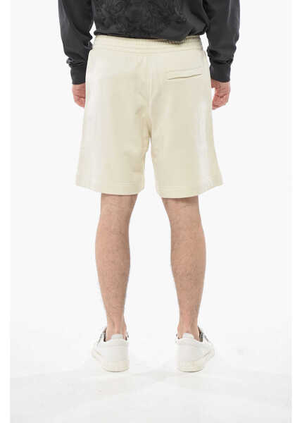Pantaloni scurti Givenchy Brushed Cotton 3-Pocket Shorts With Embroidered Logo White Barbati (BM 19754189) 2