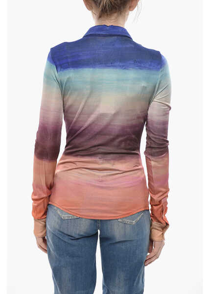 Camasi casual Marni Stretch Viscose Shirt With Degrade Pattern Multicolor Femei (BM 19754198) 2
