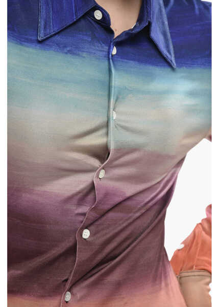 Camasi casual Marni Stretch Viscose Shirt With Degrade Pattern Multicolor Femei (BM 19754198) 3