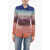 Marni Stretch Viscose Shirt With Degrade Pattern Multicolor