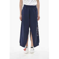 Pantaloni casual Mm6 Cropped-Fit Cotton Joggers With Slits Femei