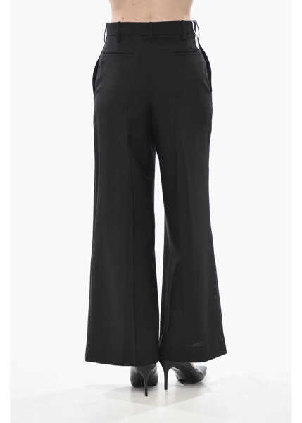 Pantaloni casual Marni Virgin Wool 4-Pocket Trousers With Hidden Closure Black Femei (BM 19754225) 2