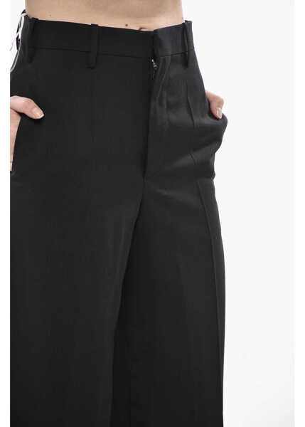 Pantaloni casual Marni Virgin Wool 4-Pocket Trousers With Hidden Closure Black Femei (BM 19754225) 3