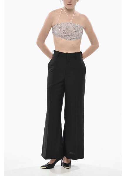 Pantaloni casual Marni Virgin Wool 4-Pocket Trousers With Hidden Closure Black Femei (BM 19754225) 4