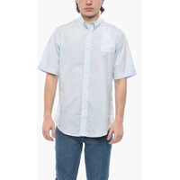 Camasi casual Awning-Print Cotton Button-Down Shirt Barbati