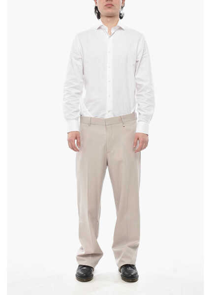 Pantaloni casual Givenchy 4-Pocket Wool Trousers With Concealed Closure Beige Barbati (BM 19754234) 4