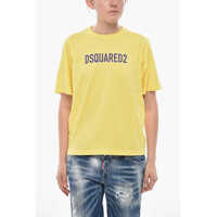 Tricouri Crewneck T-Shirt Easy Fit In Solid Color With Contrast Logo Femei