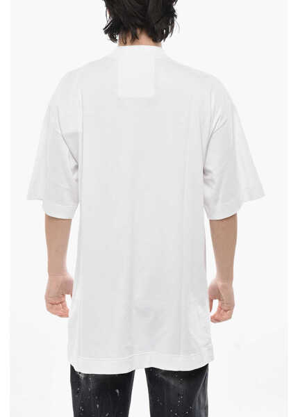 Tricouri Givenchy Oversized Cotton T-Shirt With Decorative Eyelets White Barbati (BM 19754246) 2