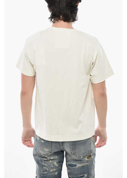 Tricouri Givenchy Monochrome Washed-Effect Cotton T-Shirt White Barbati (BM 19754249) 2