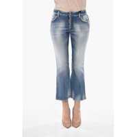 Blugi drepti Stretch Denim Jeans Bell Bottom Flared Leg 21Cm Femei