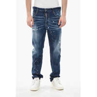 Blugi drepti Jeans 642 Vintage Effect With Paint Details 19Cm Barbati