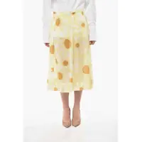 Fuste lungi Cotton Flared Skirt Daisy With Darts Femei