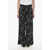 Marni Flocked Cotton 5-Pocket Pants Crayon Black & White