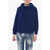 Givenchy Wool Turtleneck Pullover With 3/4 Sleeves Blue