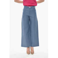 Pantaloni casual Mom Fit 5-Pocket Cotton Trousers Femei