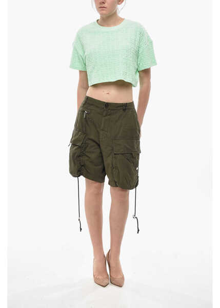 Pantaloni scurti DSQUARED2 Baggy-Fit Cargo Shorts Green Femei (BM 19754423) 3