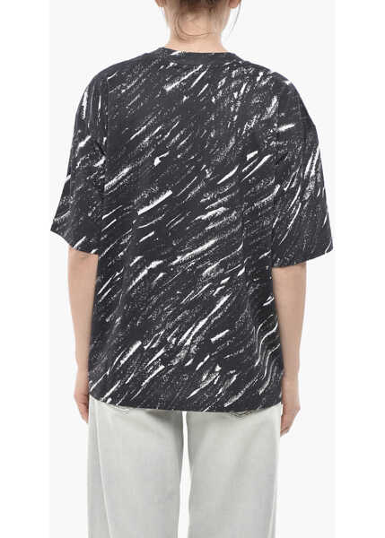 Tricouri Marni Printed Cotton T-Shirt With Printed Logo Black Femei (BM 19754426) 2