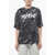 Marni Printed Cotton T-Shirt With Printed Logo Black