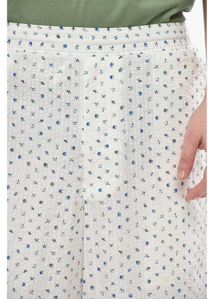 Pantaloni scurti Givenchy Textured Cotton Shorts With Floral Pattern White Barbati (BM 19754429) 3